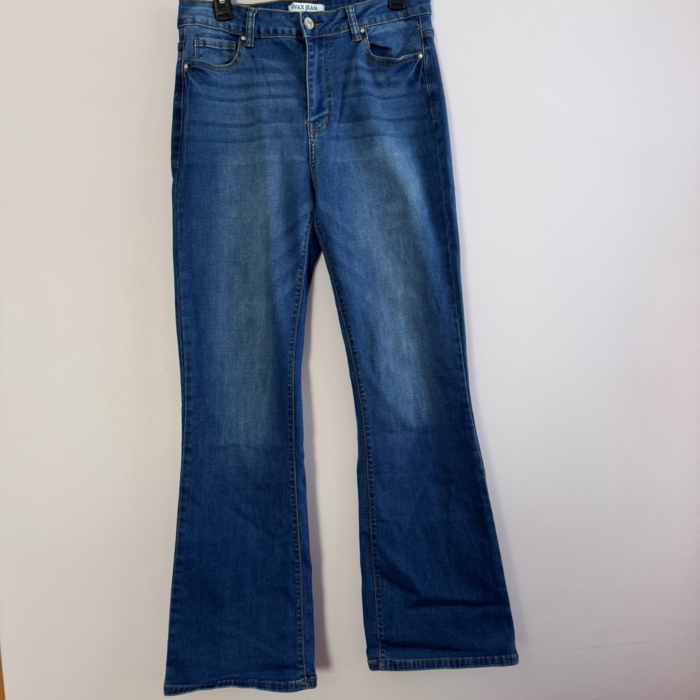 Wax Jean Women's Dark Blue Flare Jeans